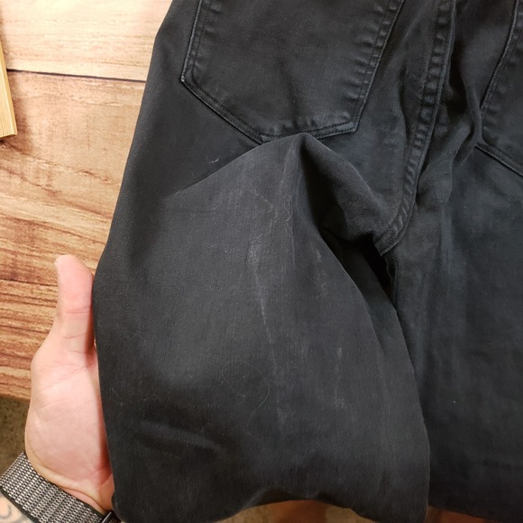 Good American Jeans Women 8 Black Jeggings‎ Skinny Good Waist Crop High Rise - Picture 10 of 12